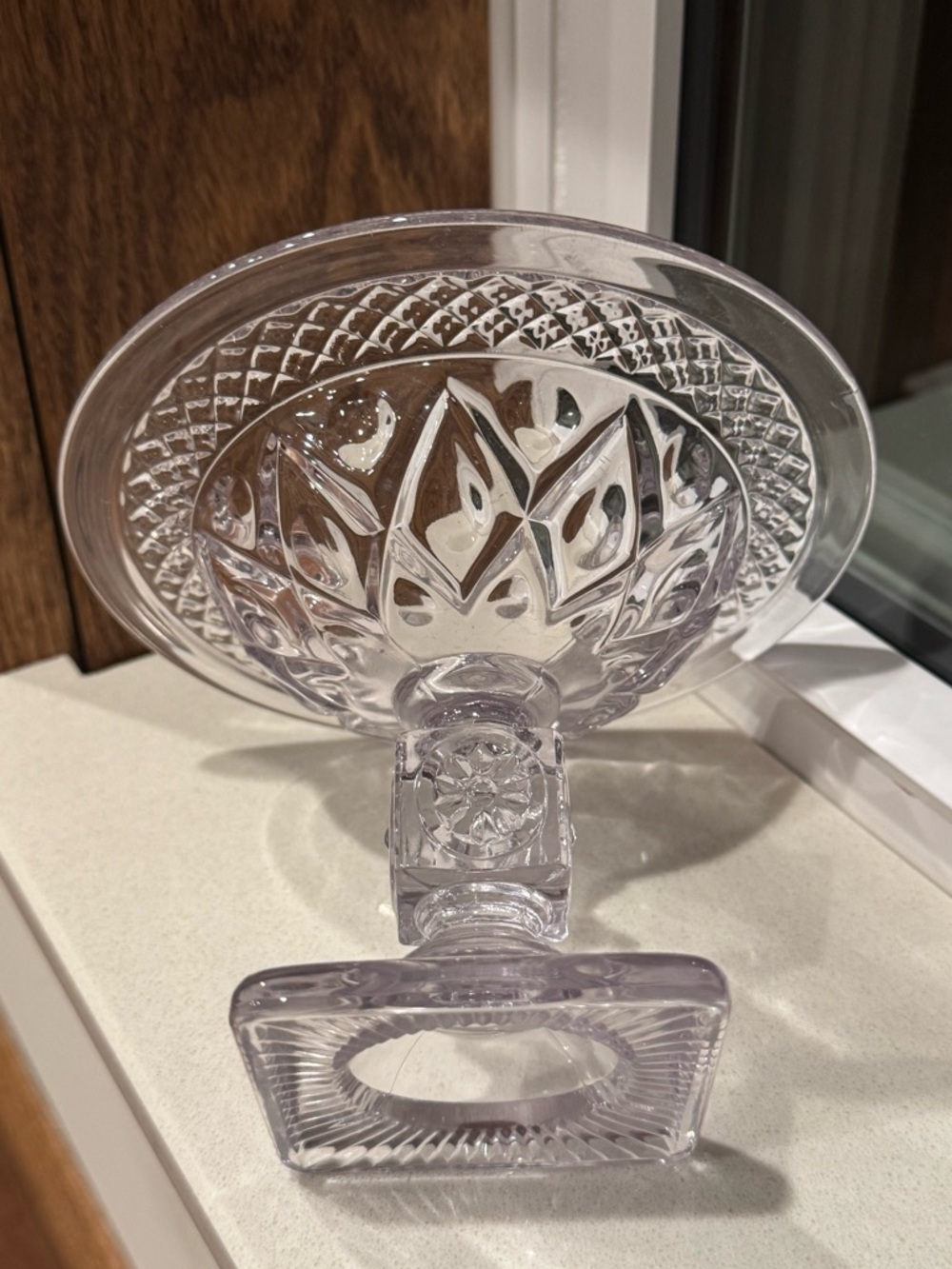 VINTAGE Imperial Glass Cape Cod Compote or Pedestal Dish - Picture 4 of 7